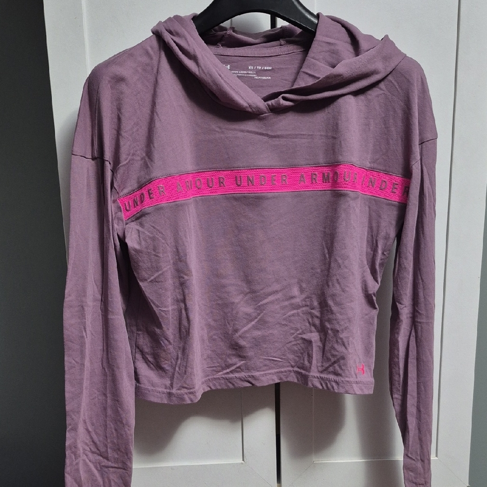 Under Armour Mauve Hoodie with Pink Highlights